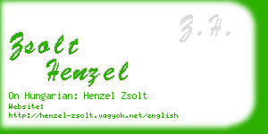 zsolt henzel business card